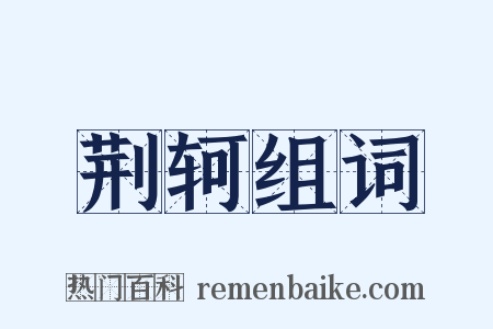 荆轲组词是什么意思的图片